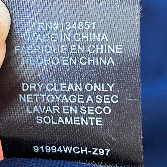 WAYF The Mina Ruffle Strap Sleeveless V-Neck Side Slit Gown Blue size S NWOT - Picture 10 of 11